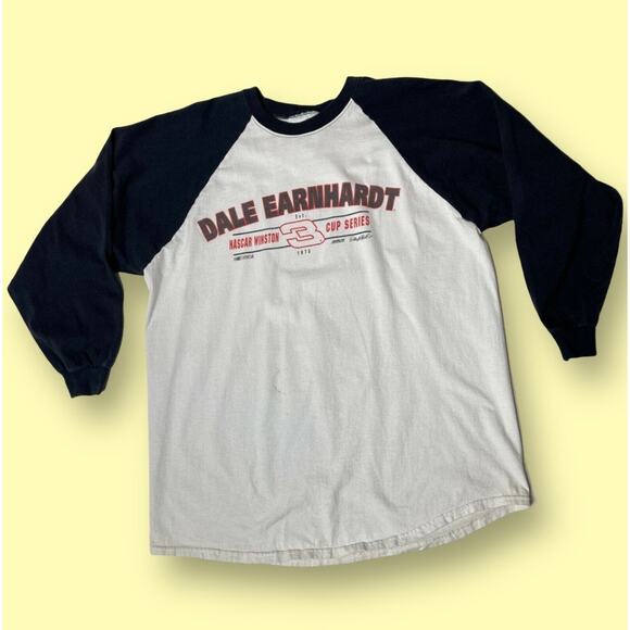 Vintage 2000 Nascar Dale Earnhardt Winston Cup Size XL Baseball Ringer Tee - Picture 1 of 8
